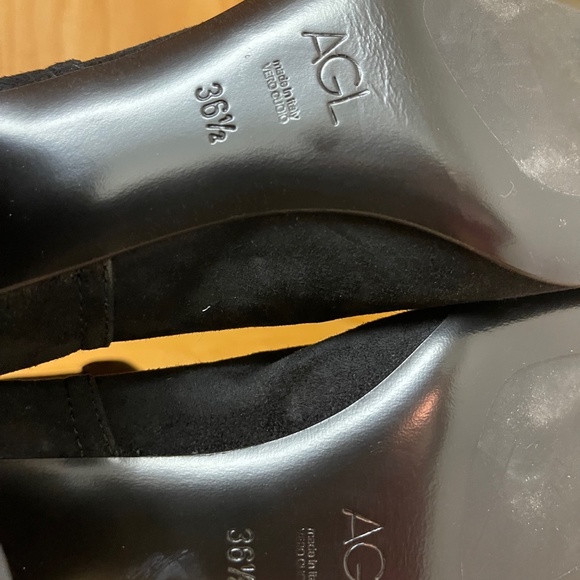 New AGL Suede Black Lisette Bootie Size 36.5 - Picture 8 of 11